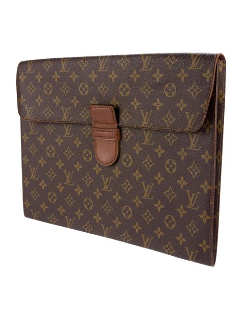 louis vuitton leather portfolio.